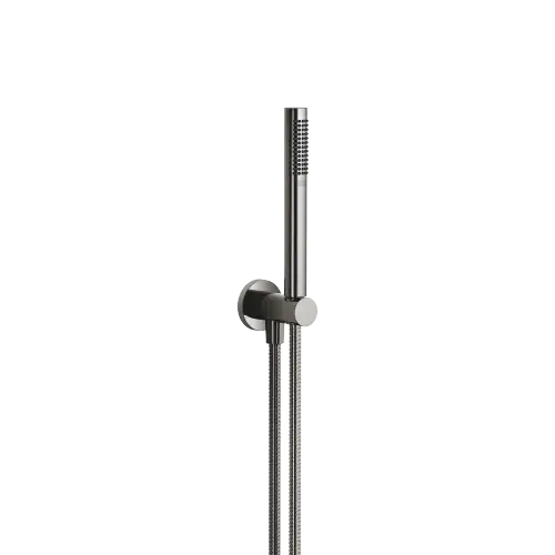 Hand shower set with integrated shower holder - Dark Chrome - 27 812 660-19