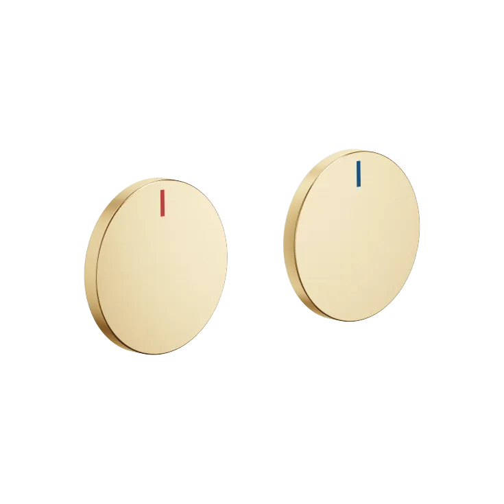 CYO Set Griffeinsatz rot & blau - Messing gebürstet (23kt Gold) - 11 284 811-28