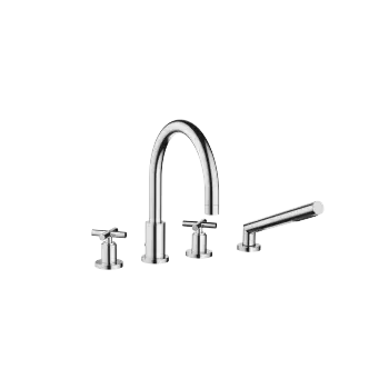 TARA Bath shower set for bath rim or tile edge installation - Chrome - 27 512 892-00