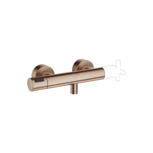 Shower thermostat for wall-mounted installation - Brushed Bronze (PVD) - 34 445 979-42