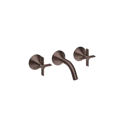 VAIA Waschtisch-Wandbatterie ohne Ablaufgarnitur - Dark Bronze gebürstet (PVD) - 36 702 809-43