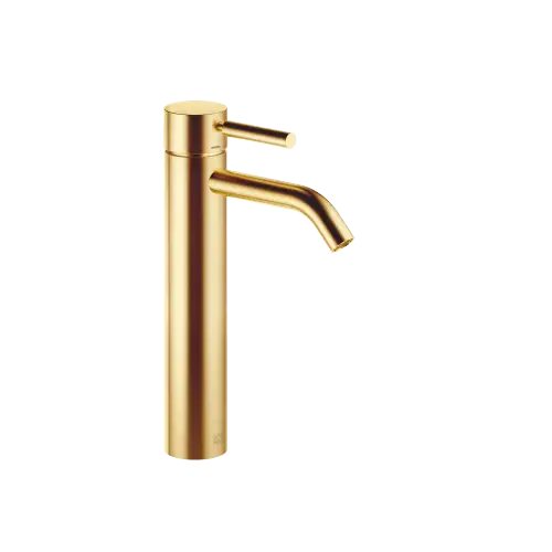 META Mitigeur monocommande de lavabo avec pied surélevé sans garniture d’écoulement - Or brossé (PVD) - 33 537 660-37 0010