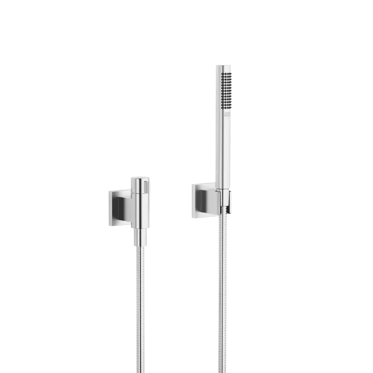 Hand shower set with individual rosettes with volume control - Brushed Chrome - 27 809 985-93 0050