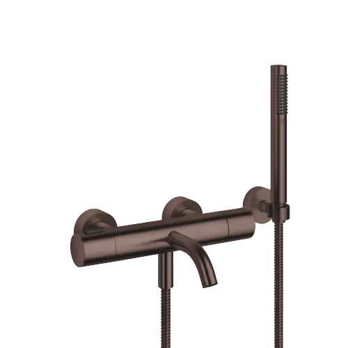 META Termostato vasca per montaggio a muro con doccetta e flessibile - Dark Bronze spazzolato (PVD) - 34 234 979-43