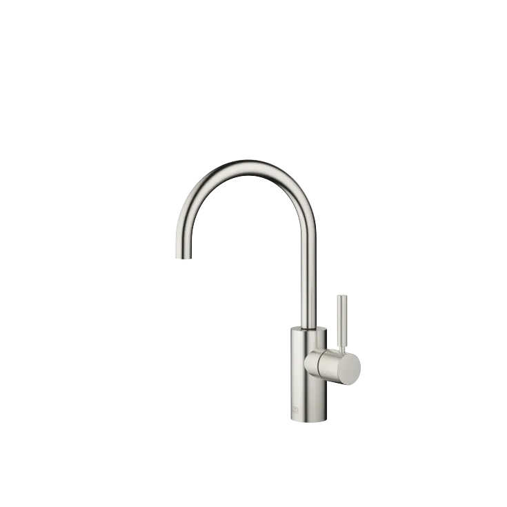 META Single-lever basin mixer without pop-up waste - Brushed Platinum - 33 565 661-06
