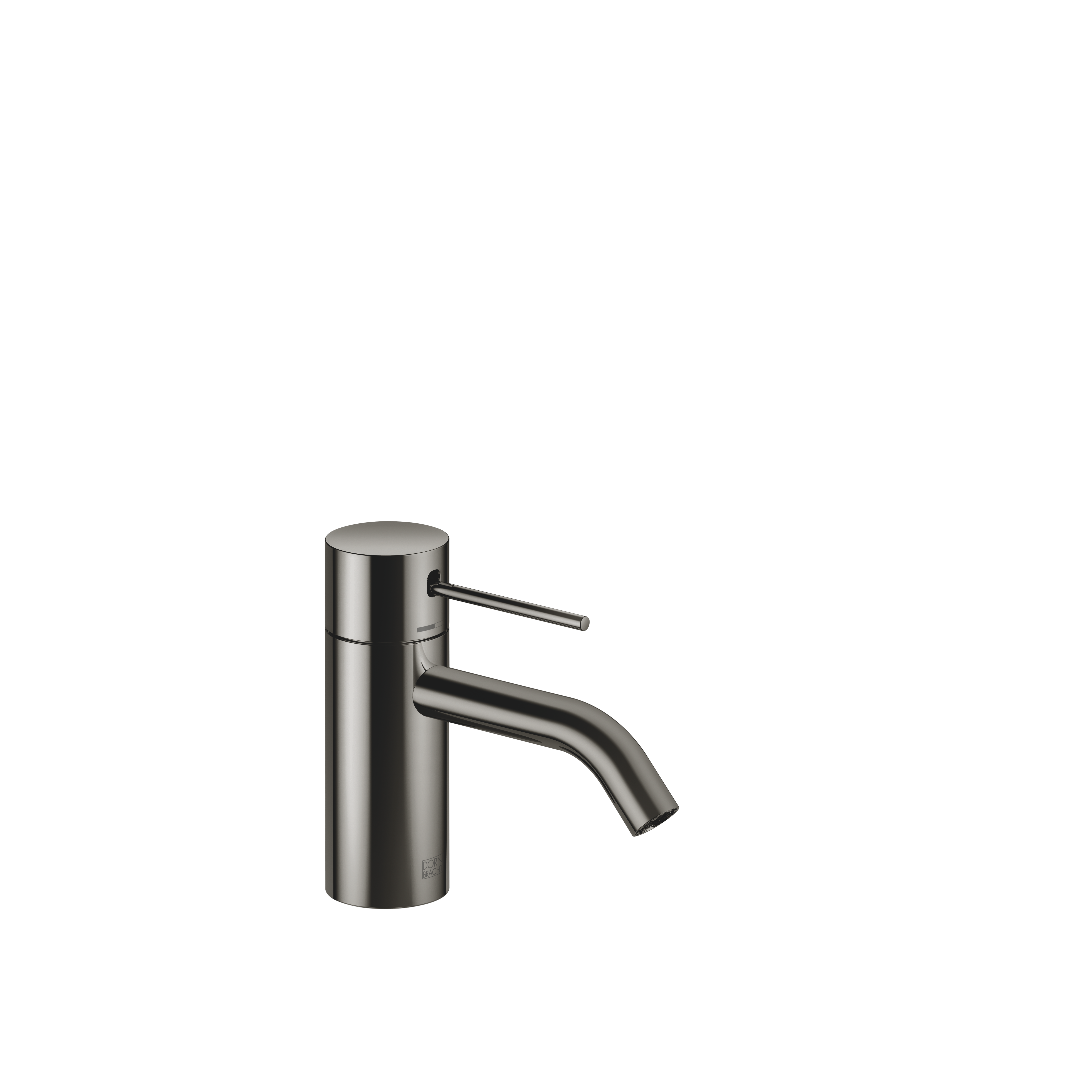 META Dark Chrome : META SLIM Single-lever basin mixer without pop-up waste