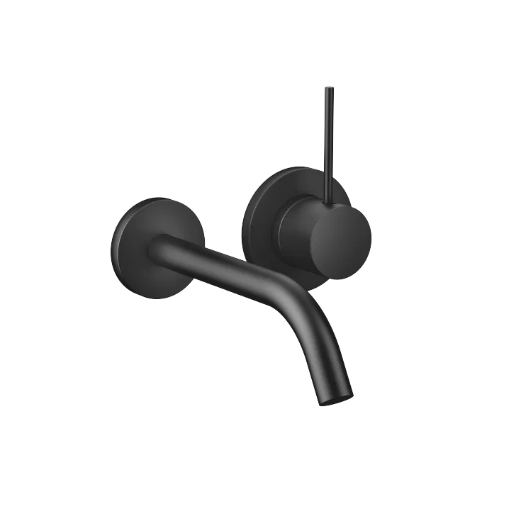 META META SLIM Wall-mounted single-lever basin mixer without pop-up waste - Matte Black - 36 860 662-33