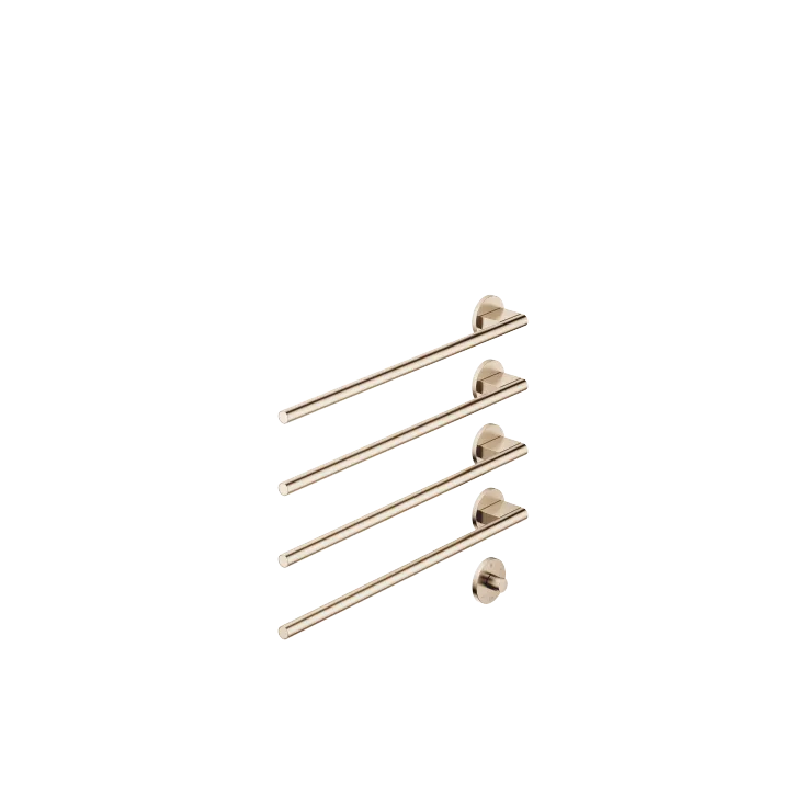 Towel warmer , 4-fold , projection left , with control element - Set containing 2 articles
