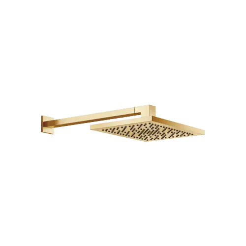 Rainshower with wall fixing 300 x 240 mm - Brushed Durabrass (23kt Gold) - 28 765 980-28 0010