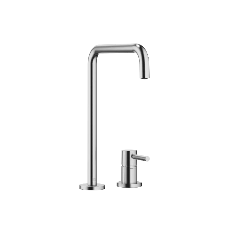 META SQUARE Two-hole mixer with individual flanges - Brushed Chrome - 32 815 861-93 0010