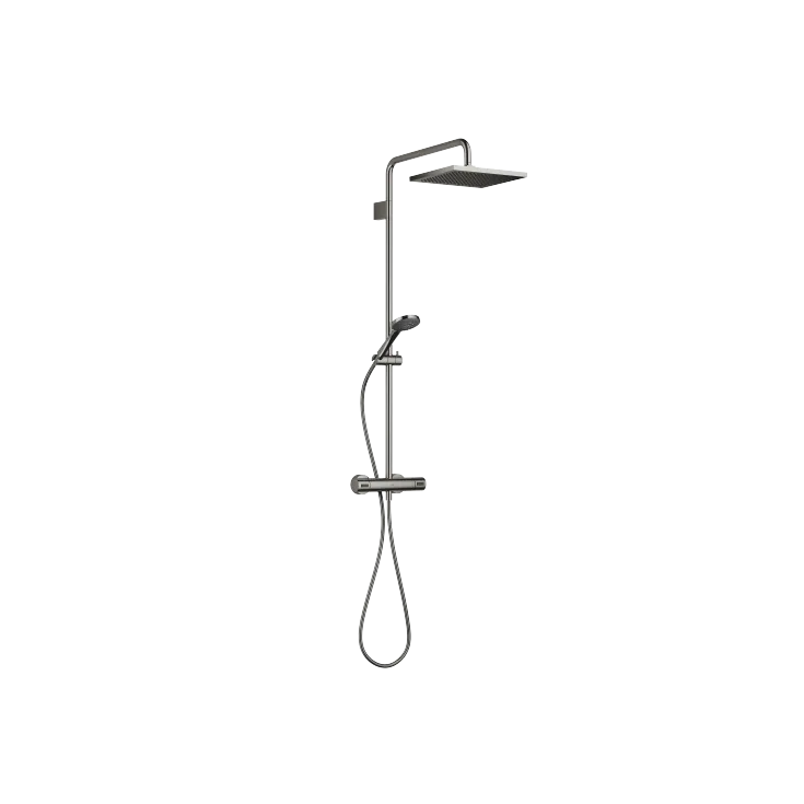 SERIES SPECIFIC Showerpipe with shower thermostat - Dark Chrome - Set containing 2 articles