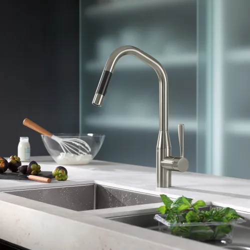 SYNC Single-lever mixer Pull-down with spray function - Chrome - 33 875 895-00