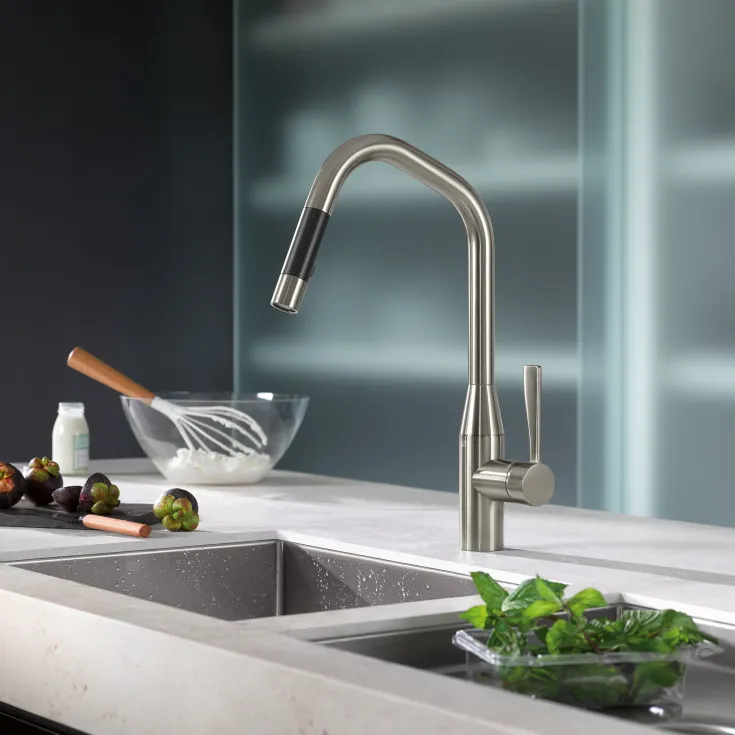 SYNC Single-lever mixer Pull-down with spray function - Chrome - 33 875 895-00