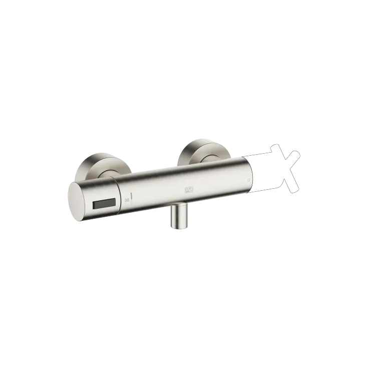 Shower thermostat for wall installation - Brushed Platinum - 34 443 979-06