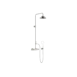 MADISON Shower Pipe mit Brause-Thermostat - Platin - Set aus 2 Artikeln