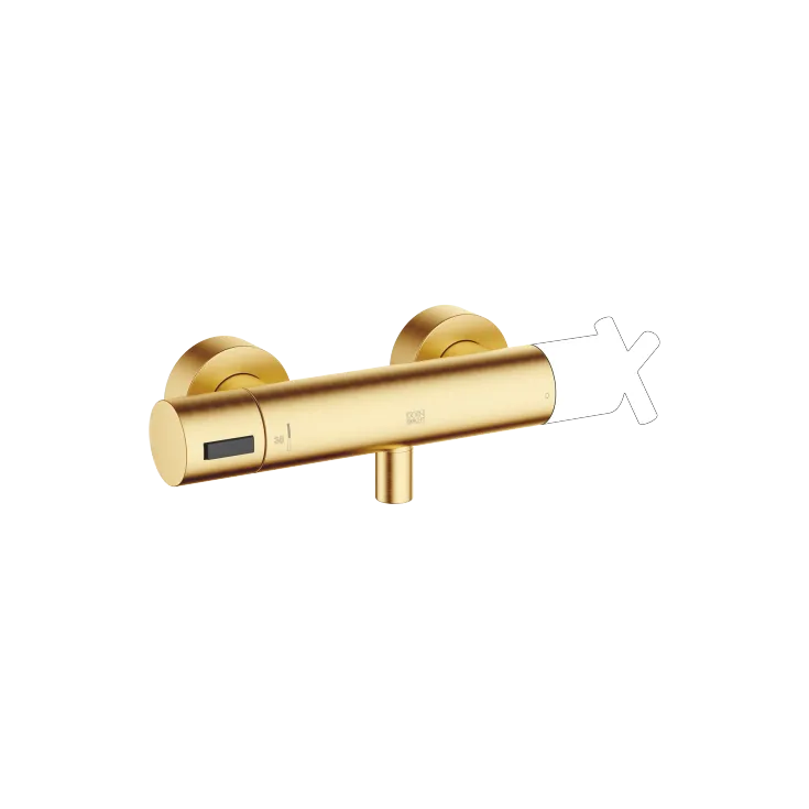 Shower thermostat for wall installation - Brushed Durabrass (23kt Gold) - 34 443 979-28