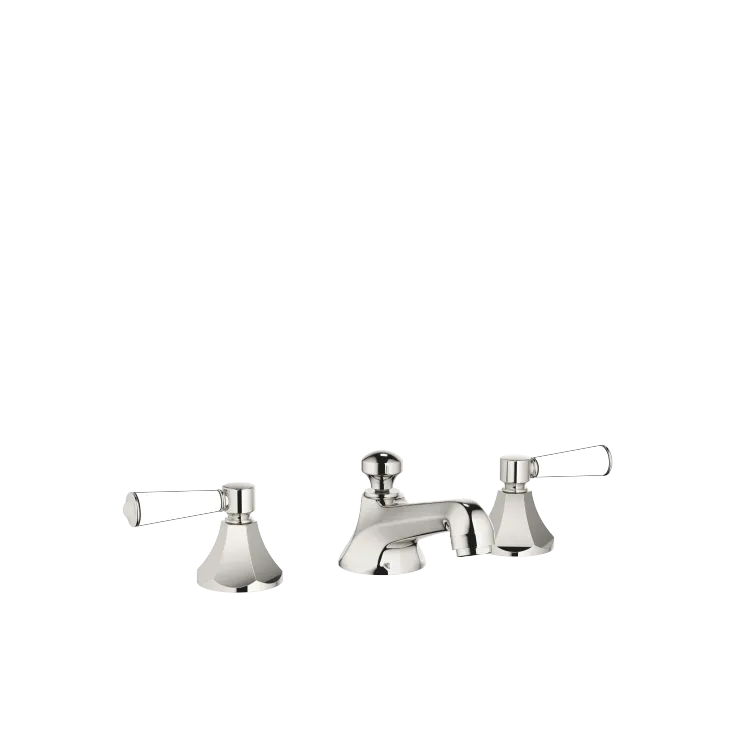 MADISON Three-hole lavatory mixer with drain - Platinum - 20 700 370-08 0010