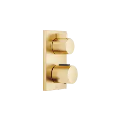 Concealed thermostat with two function volume control - Brushed Durabrass (23kt Gold) - 36 426 670-28