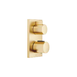 Concealed thermostat with two function volume control - Brushed Durabrass (23kt Gold) - 36 426 670-28
