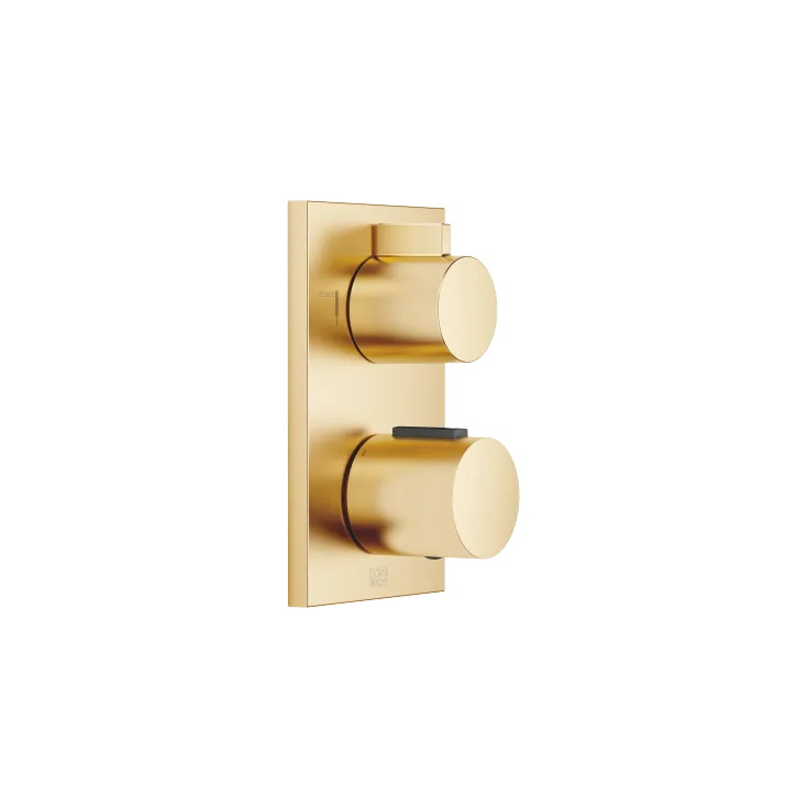 Concealed thermostat with two function volume control - Brushed Durabrass (23kt Gold) - 36 426 670-28