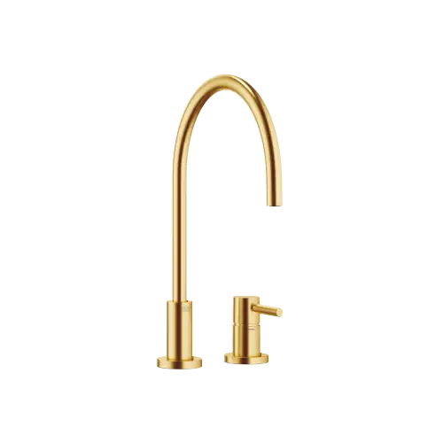 TARA Two-hole mixer with individual rosettes - Brushed Durabrass (23kt Gold) - 32 816 888-28 0010