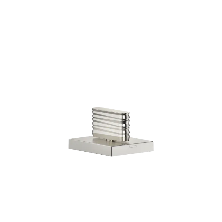 CL.1 Brushed Platinum Bath faucets: Deck valve clockwise closing cold