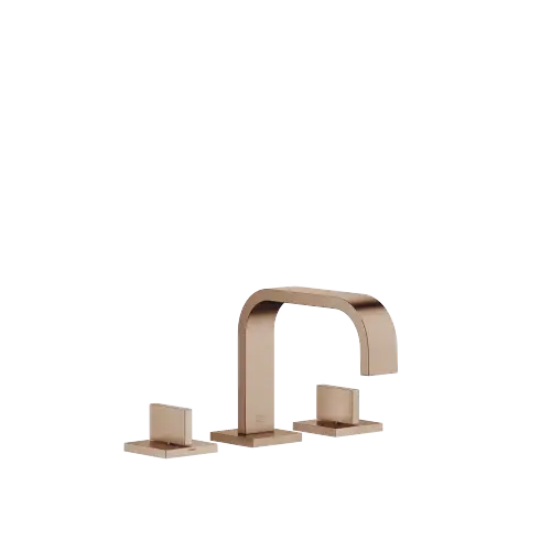 MEM Mélangeur lavabo à 3 trous avec garniture d'écoulement - Bronze brossé (PVD) - 20 705 782-42