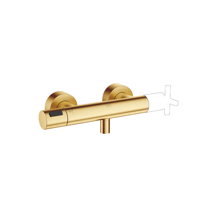 Shower thermostat for wall installation - Brushed Durabrass (23kt Gold) - 34 445 979-28