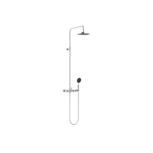 TARA Showerpipe Application with shower mixer 220 mm - Chrome - Set containing 2 articles