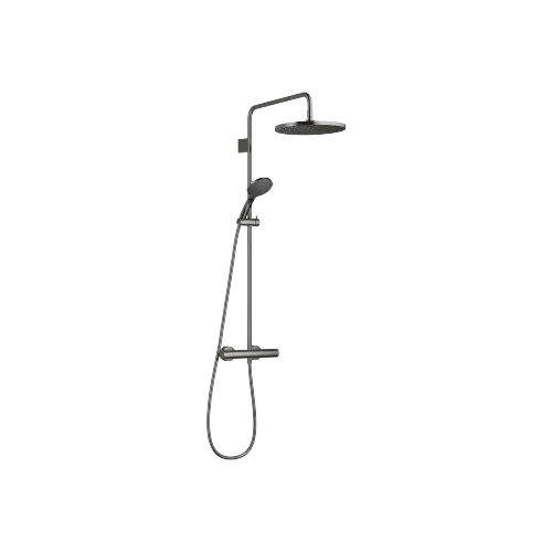 Showerpipe with shower thermostat with hand shower set 300 mm - Dark Chrome - 34 469 979-19 0070