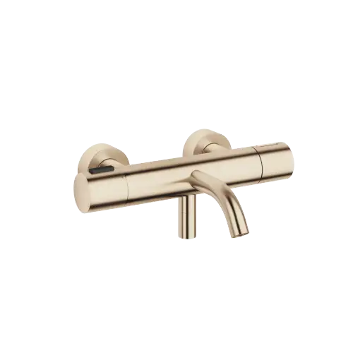 META Termostato vasca per montaggio a muro senza doccetta - Light Gold spazzolato (PVD) - 34 201 979-27