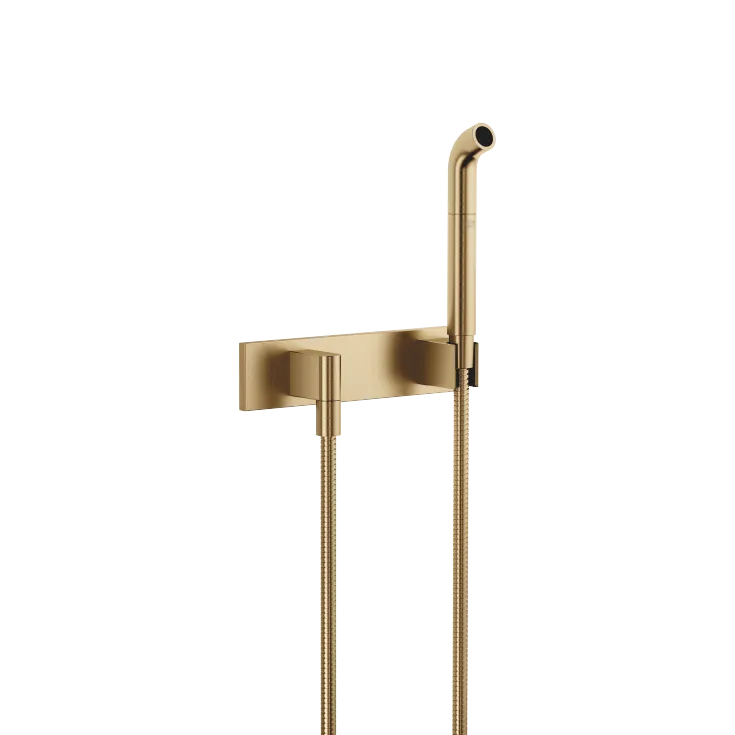 Affusion pipe with cover plate FlowReduce - Brushed Dark Brass - 27 858 979-39