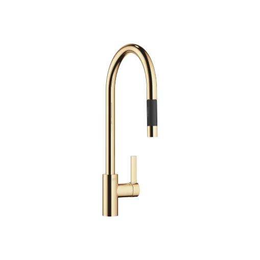 TARA ULTRA Single-lever mixer Pull-down with spray function - Durabrass (23kt Gold) - 33 870 875-09