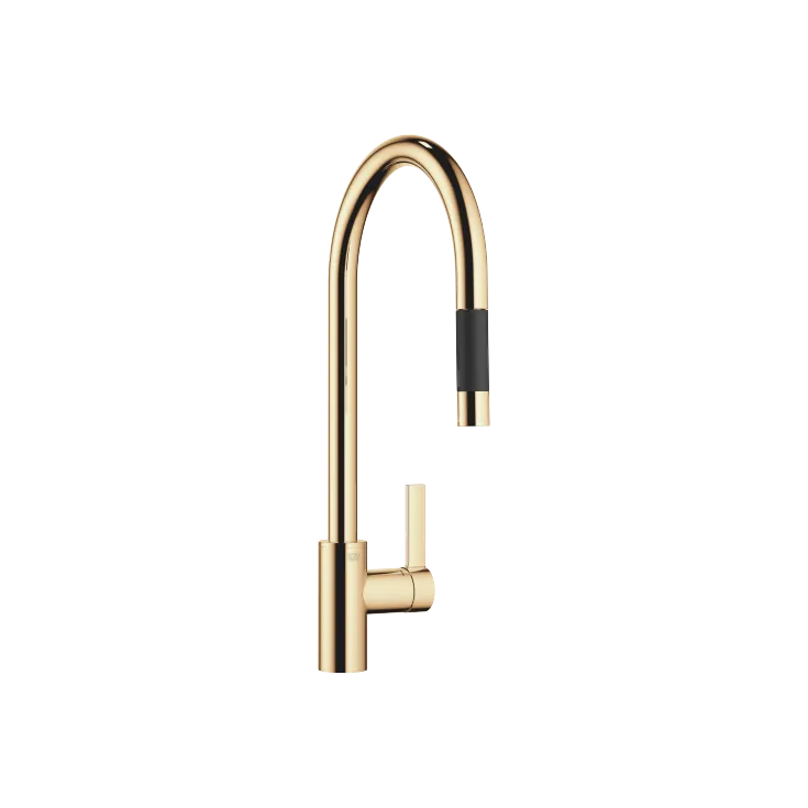 TARA ULTRA Single-lever mixer Pull-down with spray function - Durabrass (23kt Gold) - 33 870 875-09