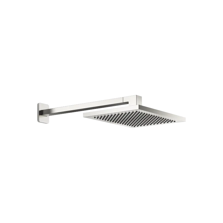 LULU Rain shower with wall fixing 300 x 240 mm - Brushed Platinum - 28 786 710-06