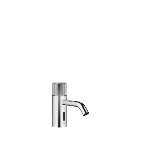 META Chrome Washstand faucets: Washstand fitting with electronic opening and closing function without pop-up waste