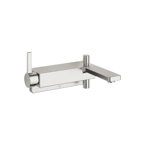 LULU Single-lever bath mixer for wall mounting without shower set - Brushed Platinum - 33 200 710-06
