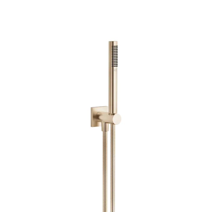 Hand shower set with integrated shower holder - Brushed Champagne (22kt Gold) - 27 812 970-46