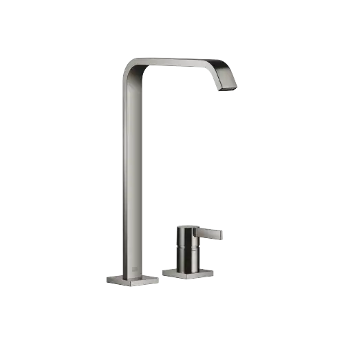 IMO Two-hole basin mixer with high spout without pop-up waste - Dark Chrome - 29 218 671-19