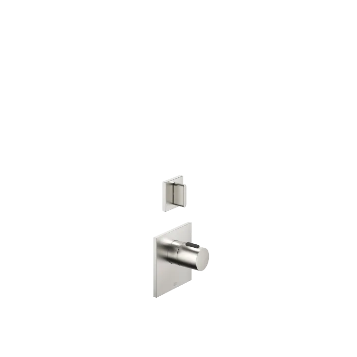 CL.1 xTOOL Thermostatmodul mit 1 Ventil - Platin gebürstet - Set aus 2 Artikeln