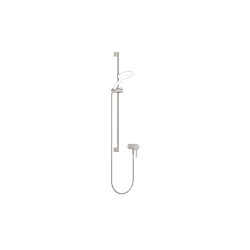 Concealed single-lever mixer with integrated shower connection with shower set without hand shower - Brushed Platinum - 36 110 970-06
