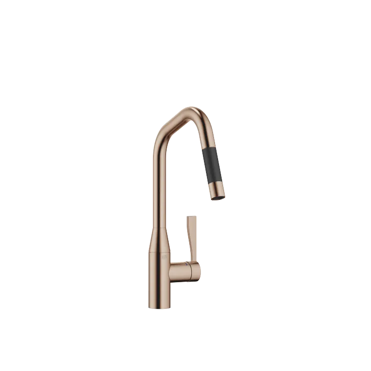 SYNC Mitigeur monocommande Pull-down avec fonction douchette - Bronze brossé - 33 875 895-42