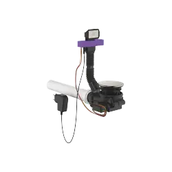 Pop-up waste and overflow with electronic control - Brushed Stainless Steel - 10 410 004-86