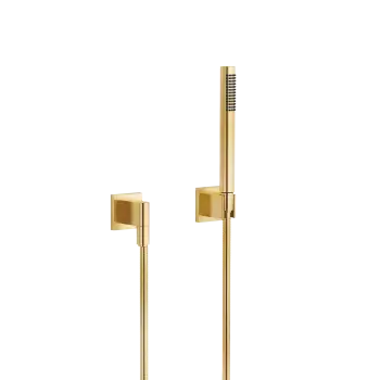 SERIES SPECIFIC Brushed Durabrass (23kt Gold) : Hand shower set with individual rosettes