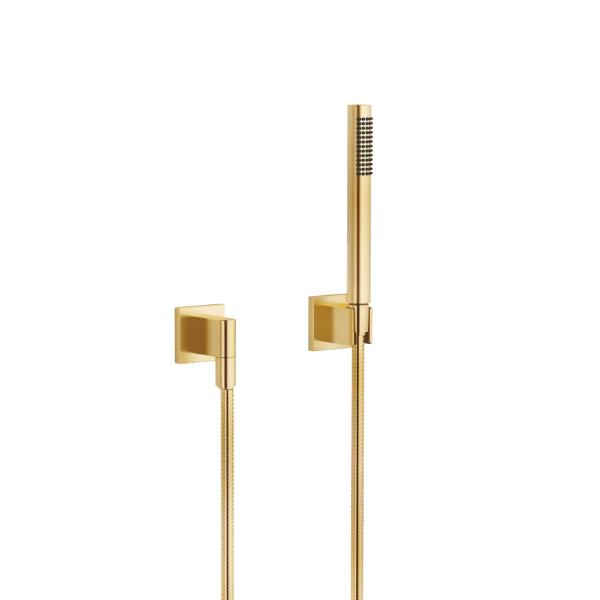 Hand shower set with individual rosettes - Brushed Durabrass (23kt Gold) - 27 808 980-28