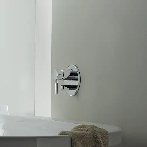 Concealed single-lever mixer with diverter - Brushed Dark Brass (PVD) - 36 120 660-39