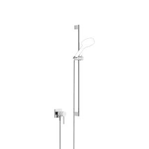 Concealed single-lever mixer with integrated shower connection with shower set without hand shower - Chrome - 36 013 970-00