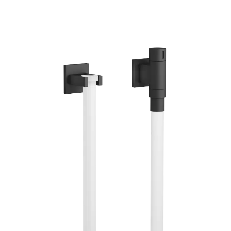 WATER TUBE Kneipp wall elbow with hose bracket with individual flanges FlowReduce - Matte Black - 27 841 979-33