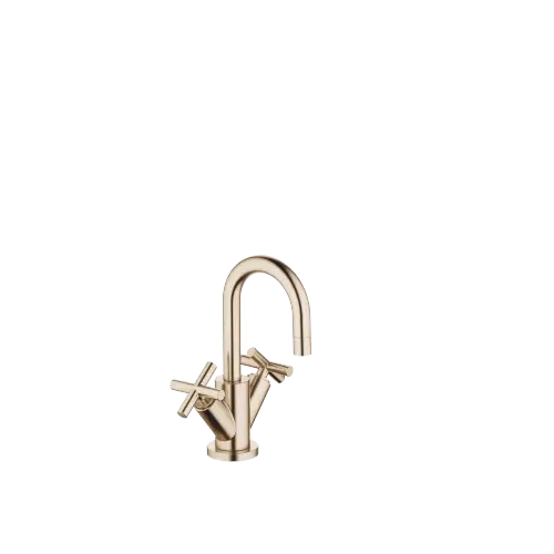 TARA Single-hole basin mixer with pop-up waste - Brushed Champagne (22kt Gold) - 22 302 892-46