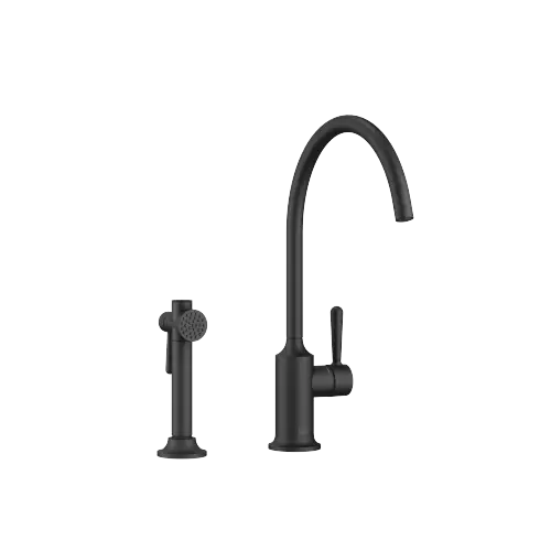 VAIA Mitigeur monocommande avec douchette extractible - Noir mat - Set contenant 2 articles
